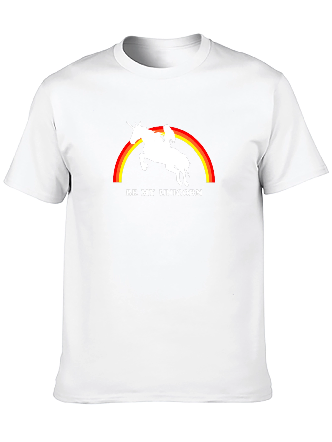 Black Be My Unicorn Graphic T-Shirt - Men's Black Tee view 10