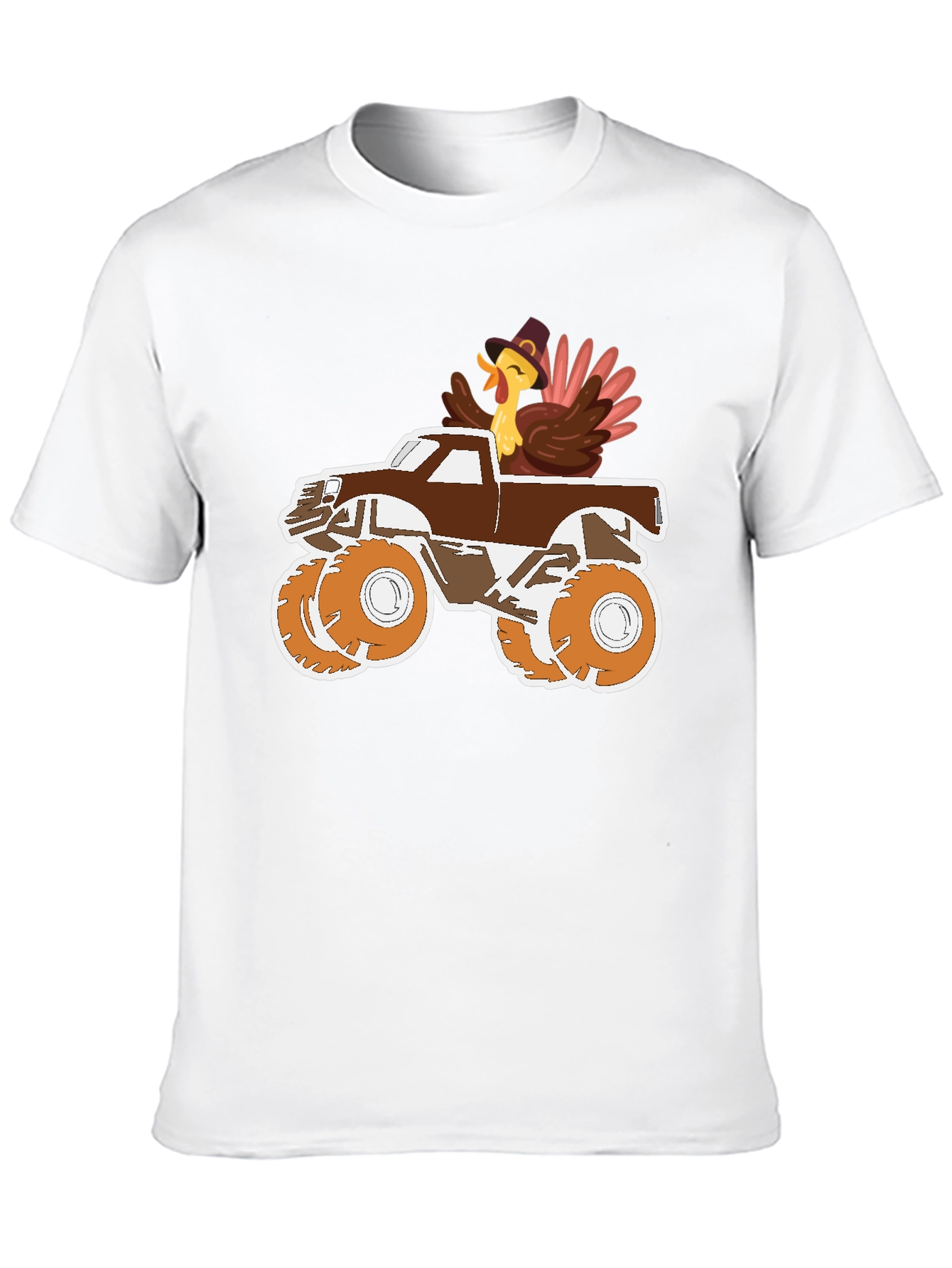 Black Turkey Monster Truck Graphic Tee view 10
