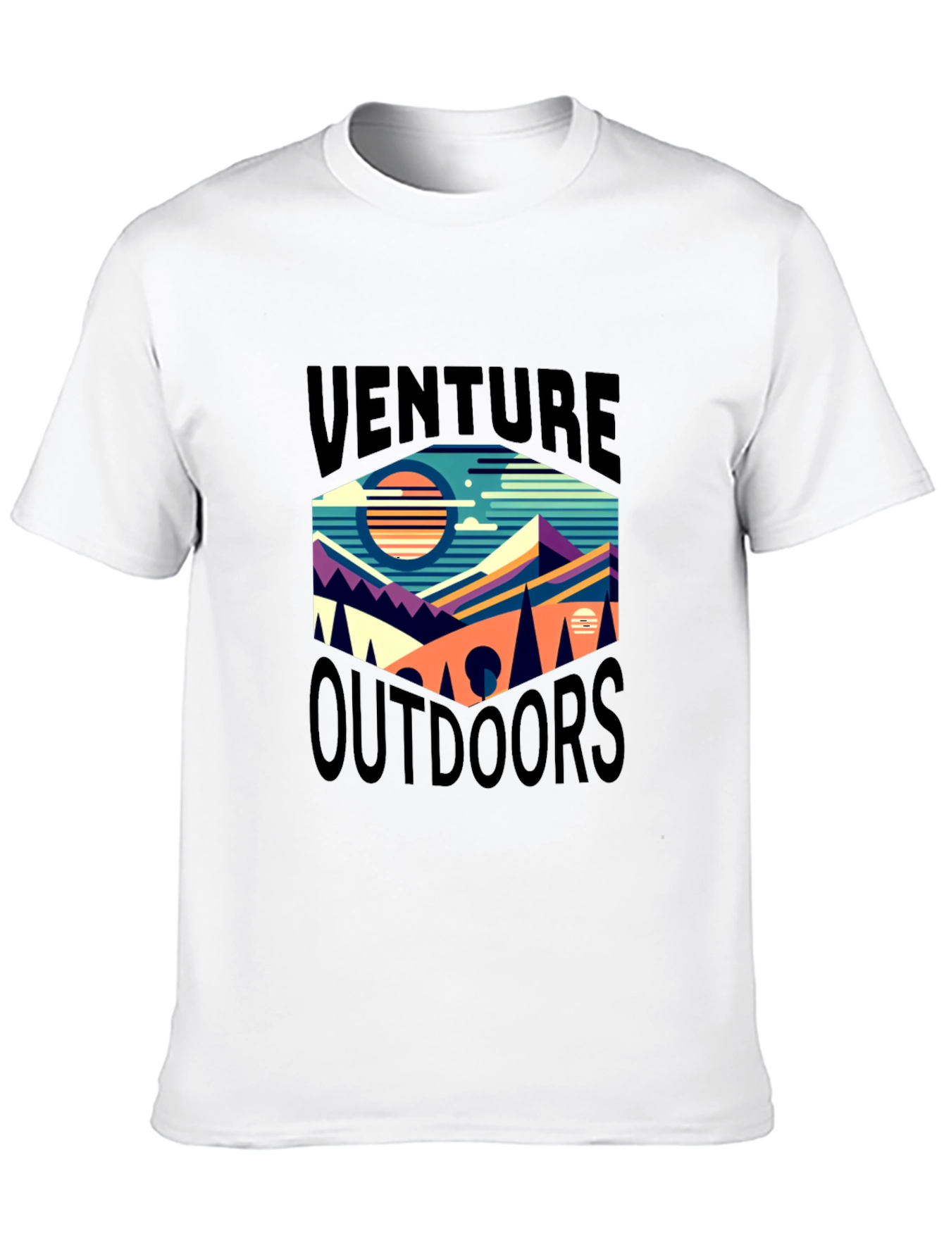 Black Venture Outdoors Graphic Tee - Black view 10