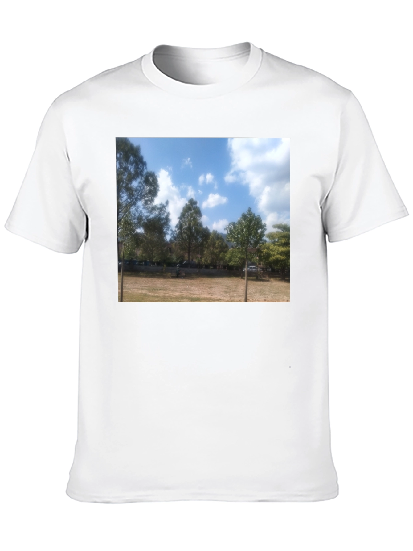 Black Nature Scene Tee view 10