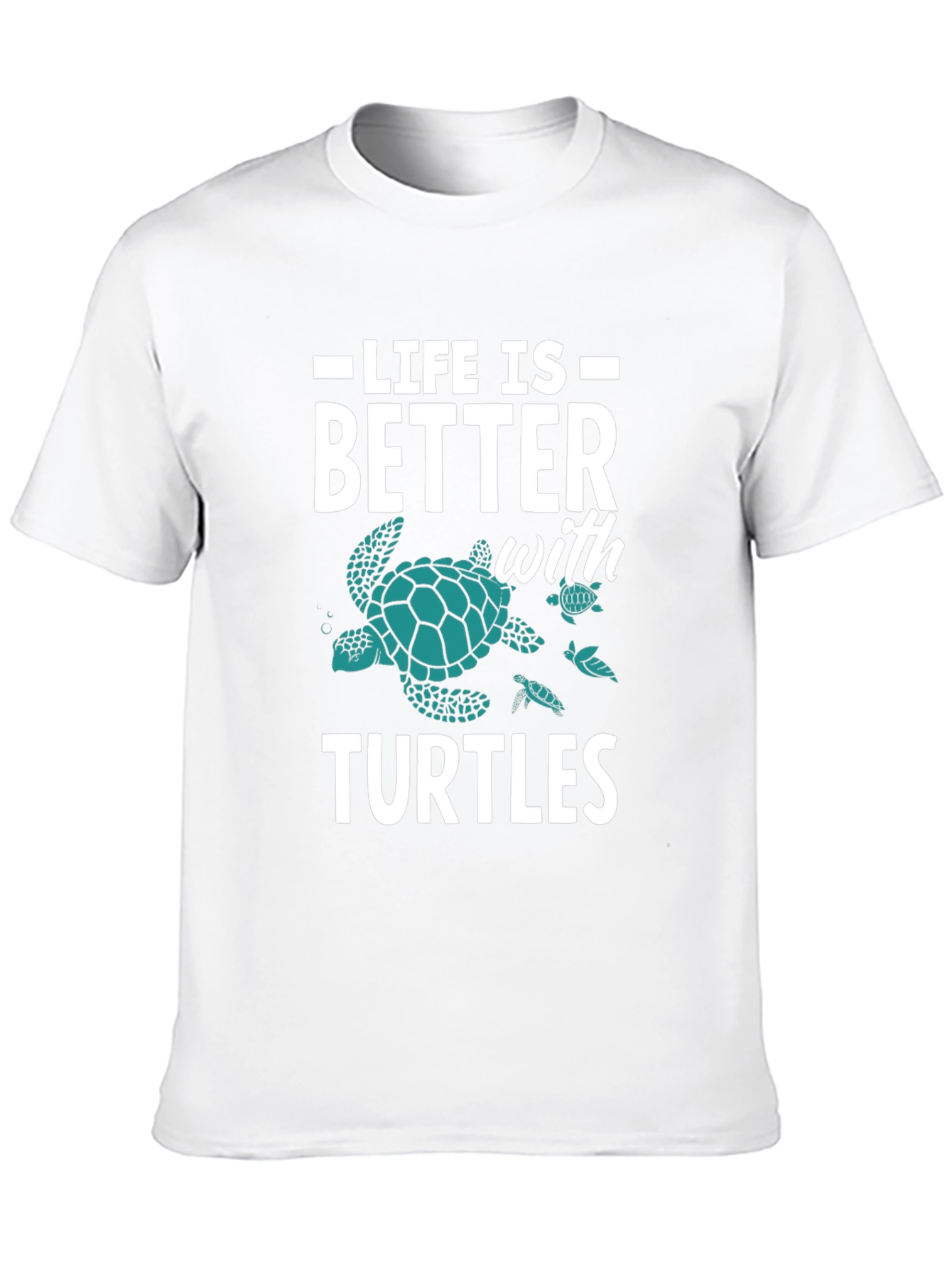 Black Life is Better with Turtles Graphic Tee view 10