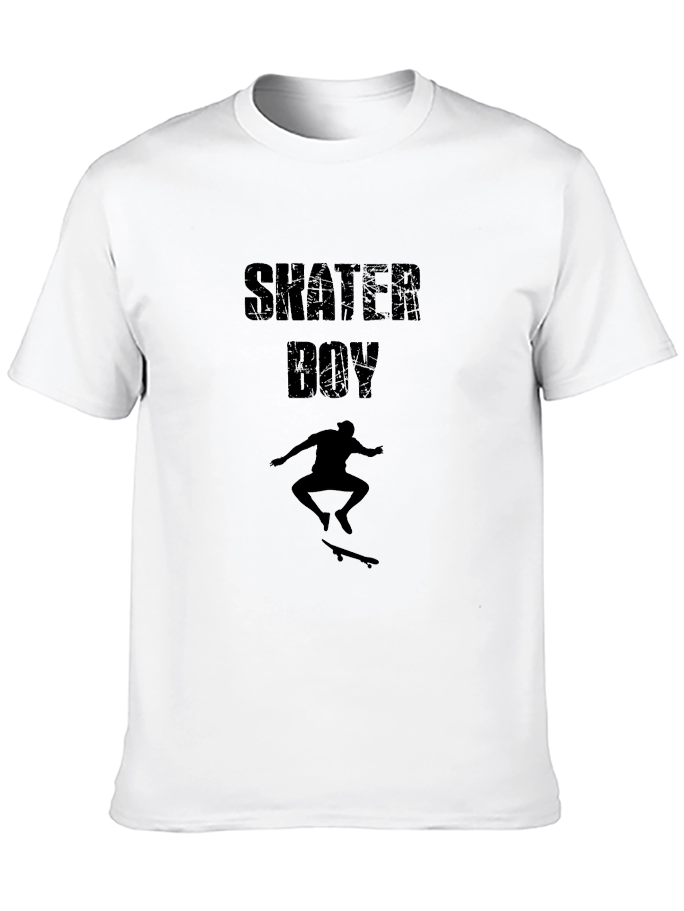Black Skater Boy Black T-Shirt - Cool Graphic Tee view 10