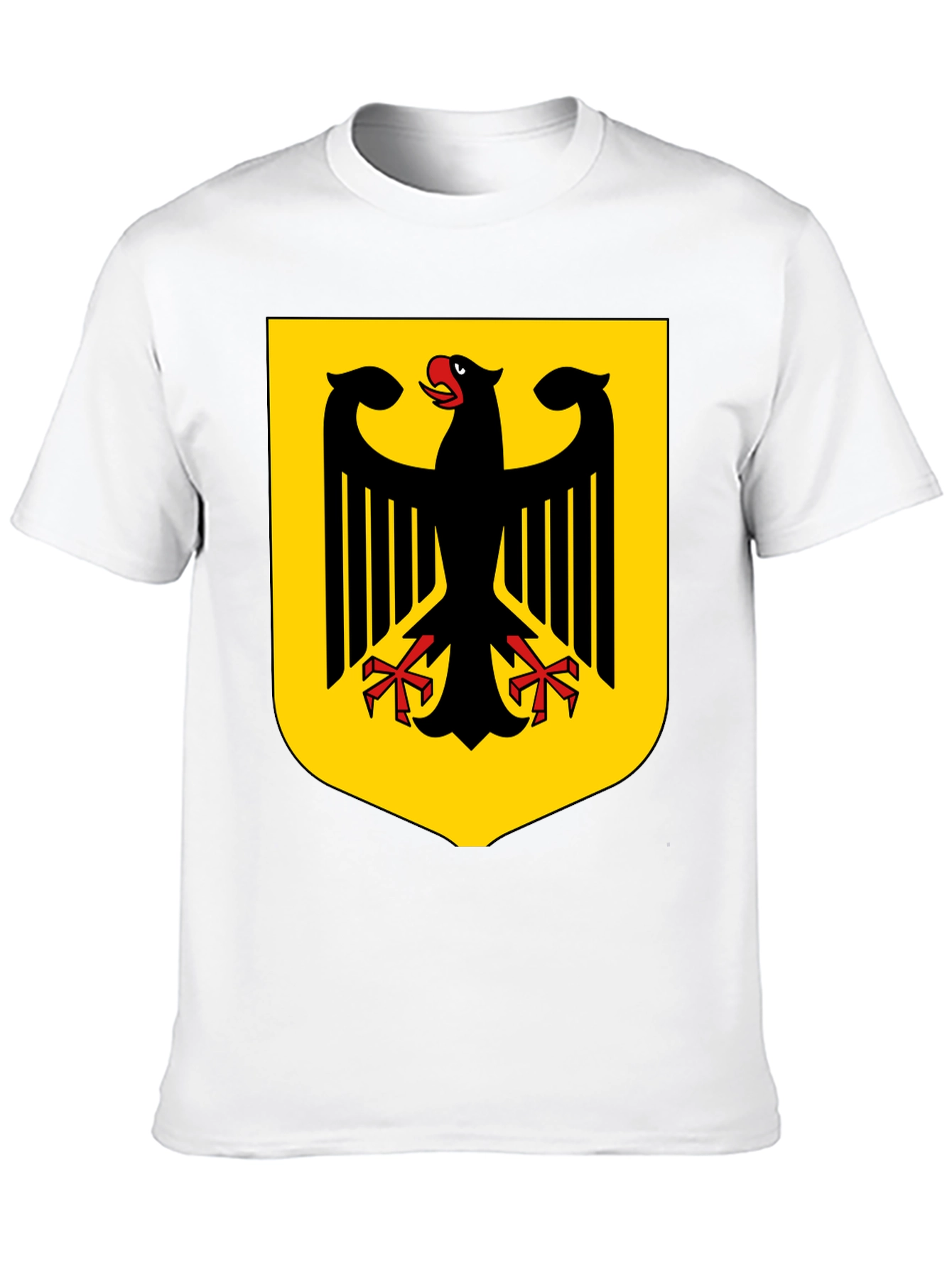Black German Eagle Crest Black T-Shirt view 10