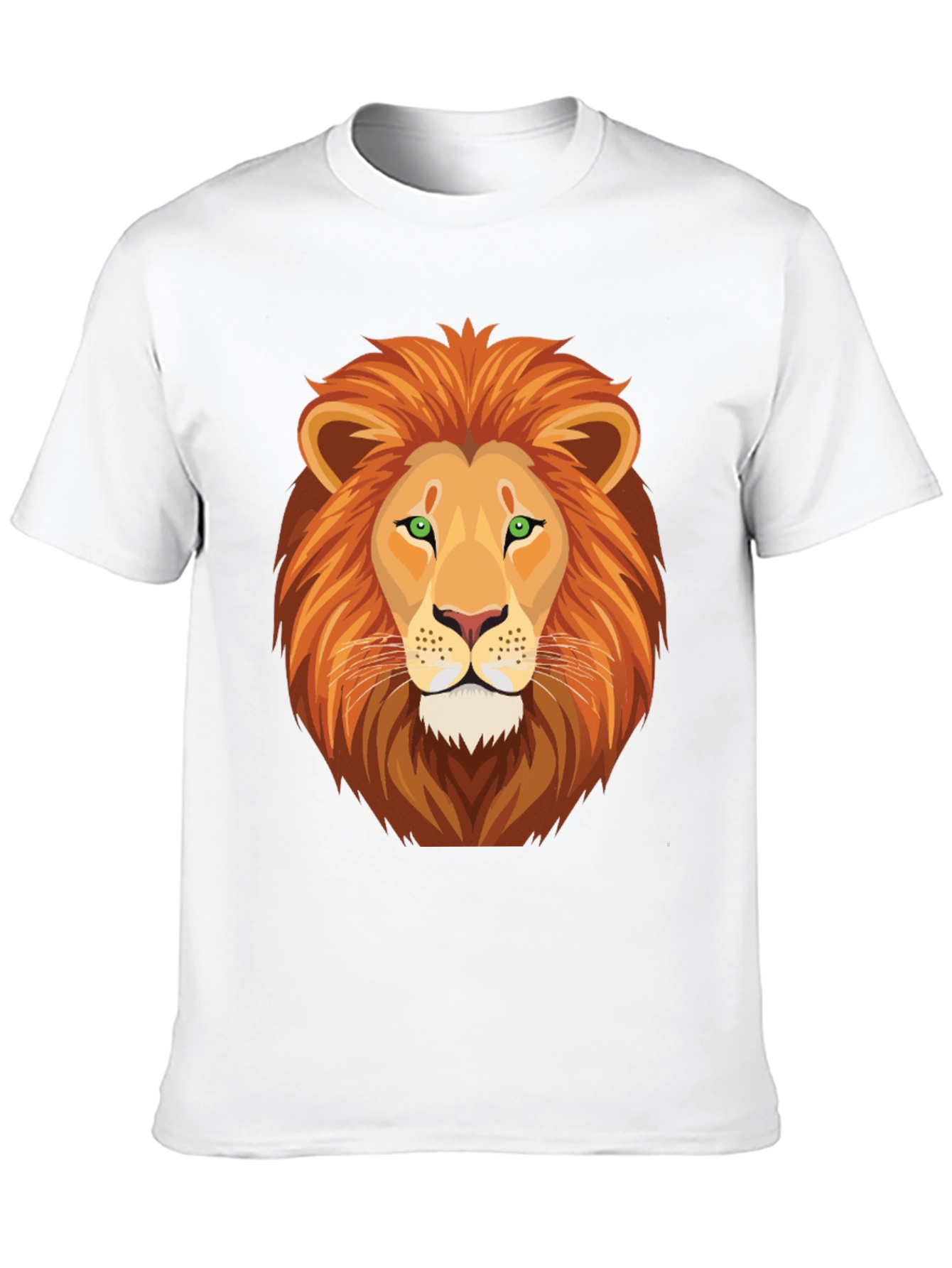 Black Lion Graphic Print Crew Neck T-Shirt view 10
