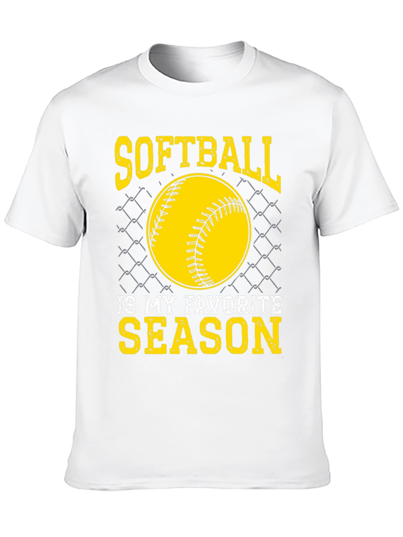 Black Softball Is My Favorite Season T-Shirt view 10