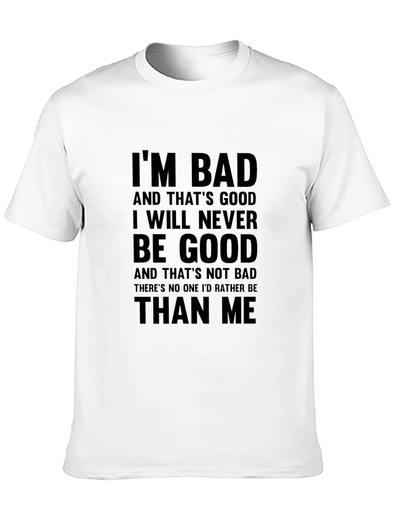 Black I'm Bad Graphic Print T-Shirt - Men's view 10