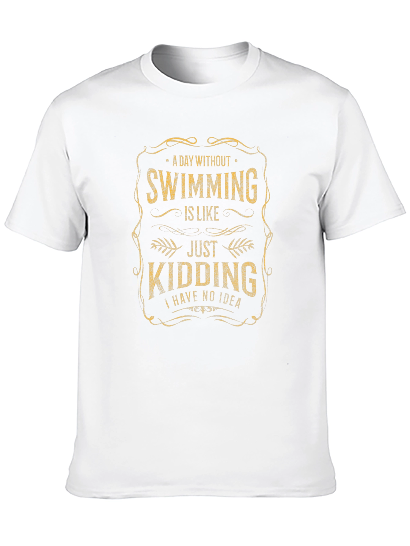 Black Funny Swimming Graphic T-Shirt - Swimmer's Humor view 10