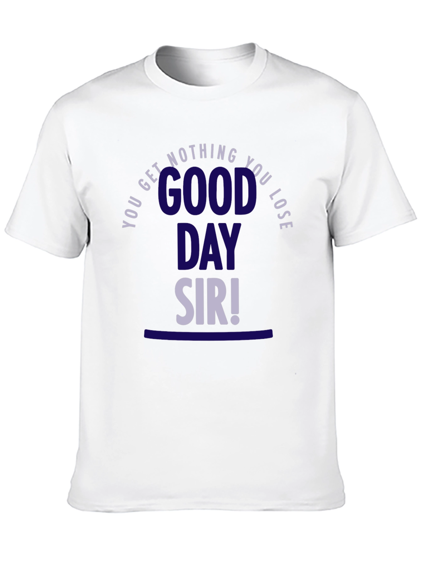 Black Good Day Sir! Graphic Tee - Black view 10