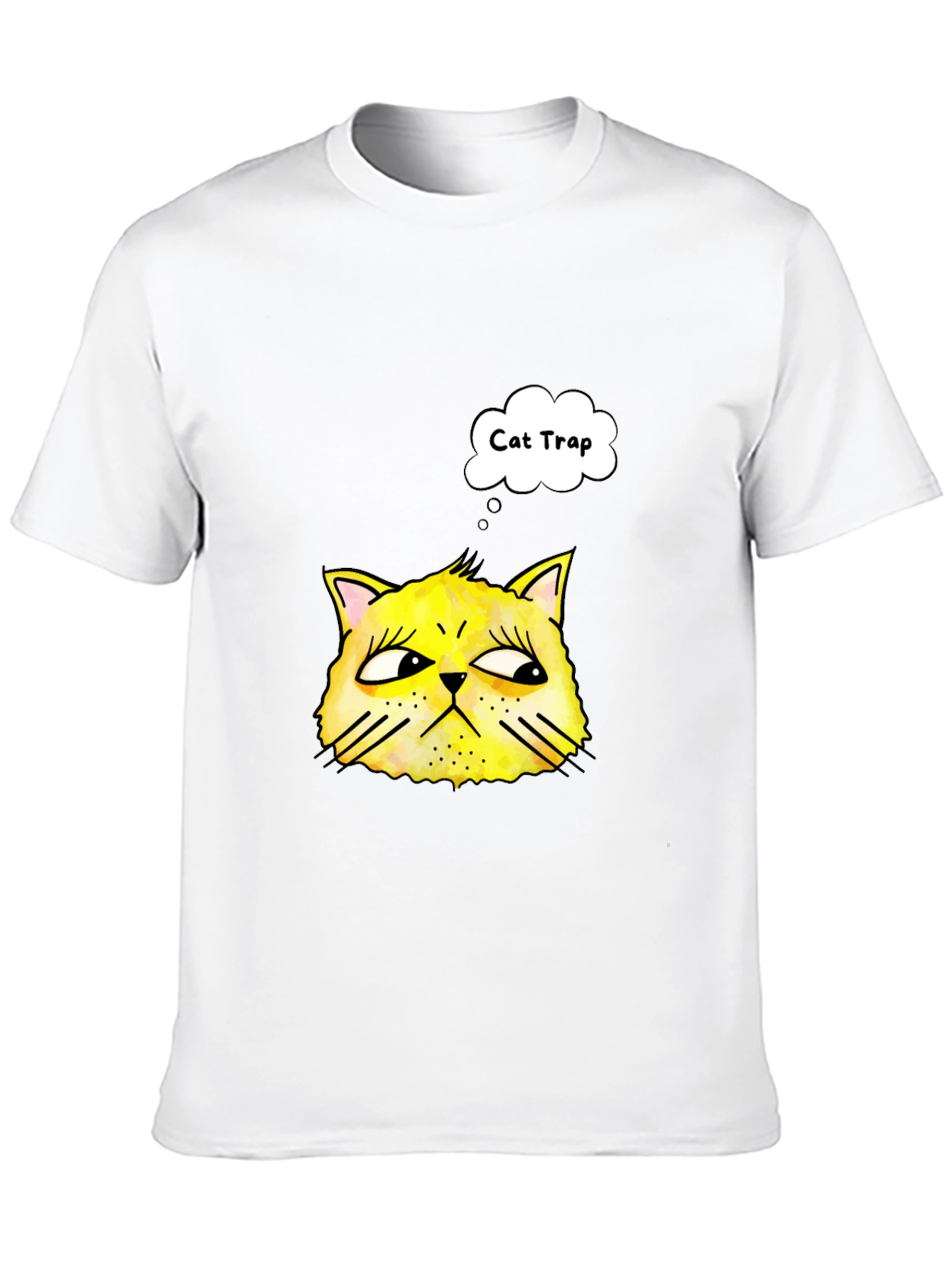 Black Cat Trap T-Shirt - Funny Graphic Tee view 10