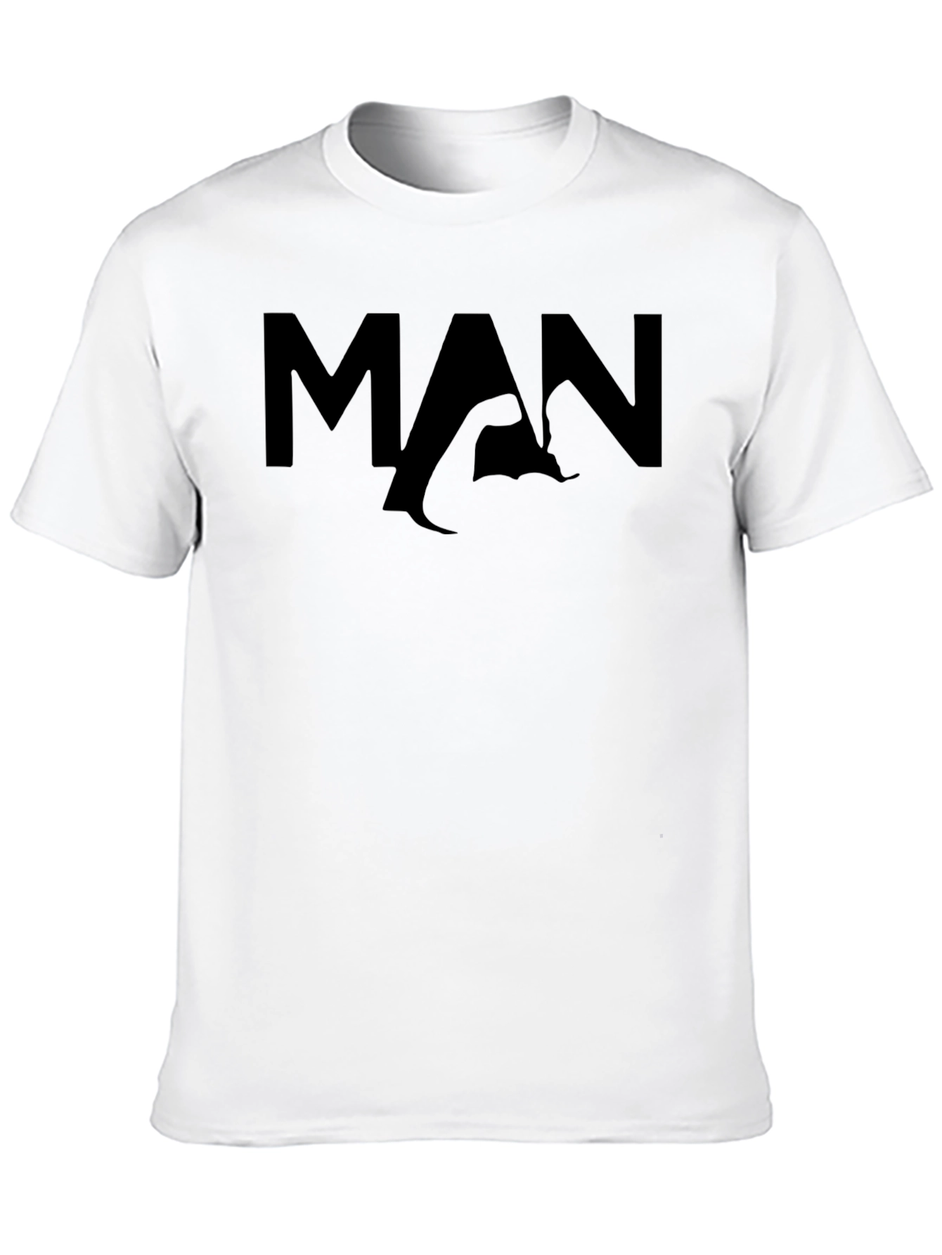 Black Muscle Man Graphic Tee - Black view 10