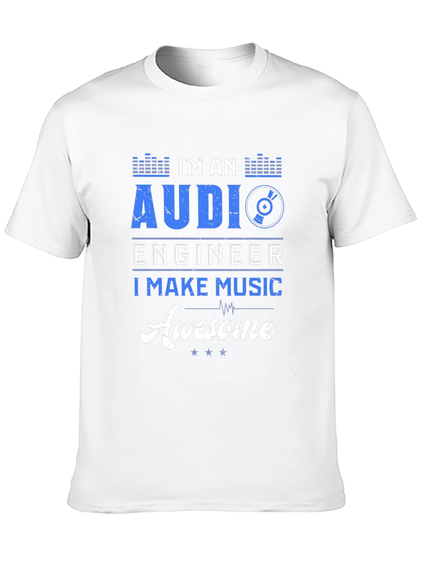 Black Audi Engineer Music Awesome T-Shirt view 10