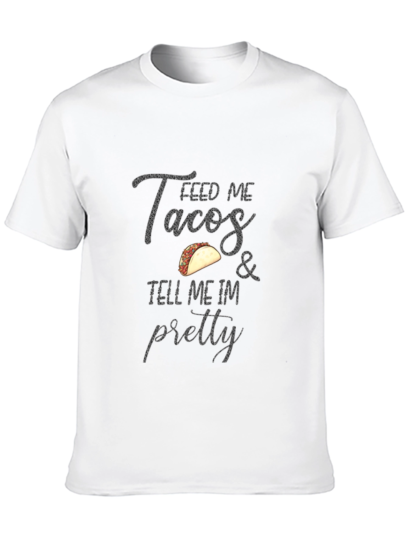 Black Feed Me Tacos Graphic Tee - Black T-Shirt view 10