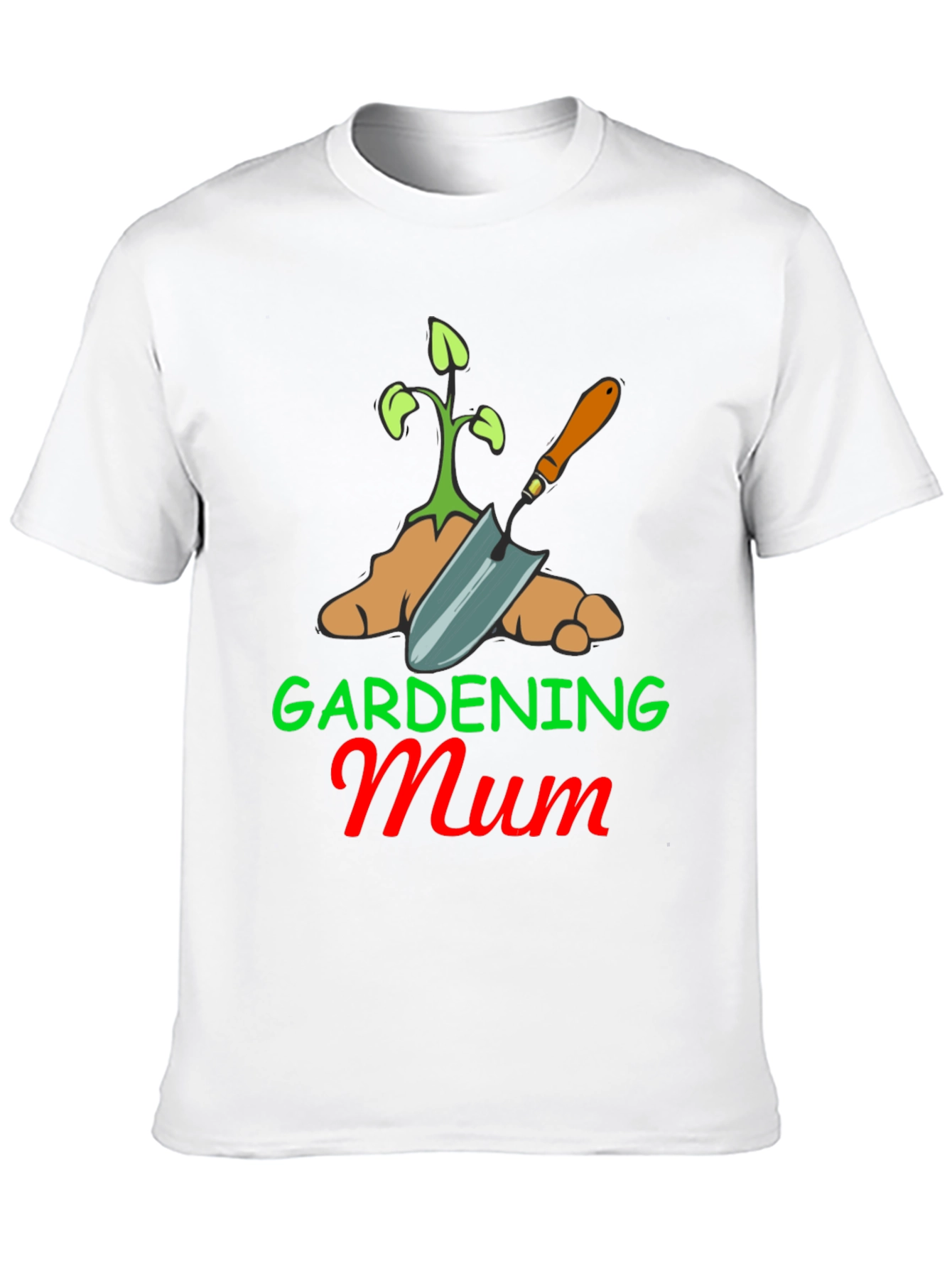 Black Gardening Mum T-Shirt - Black Cotton Blend view 10