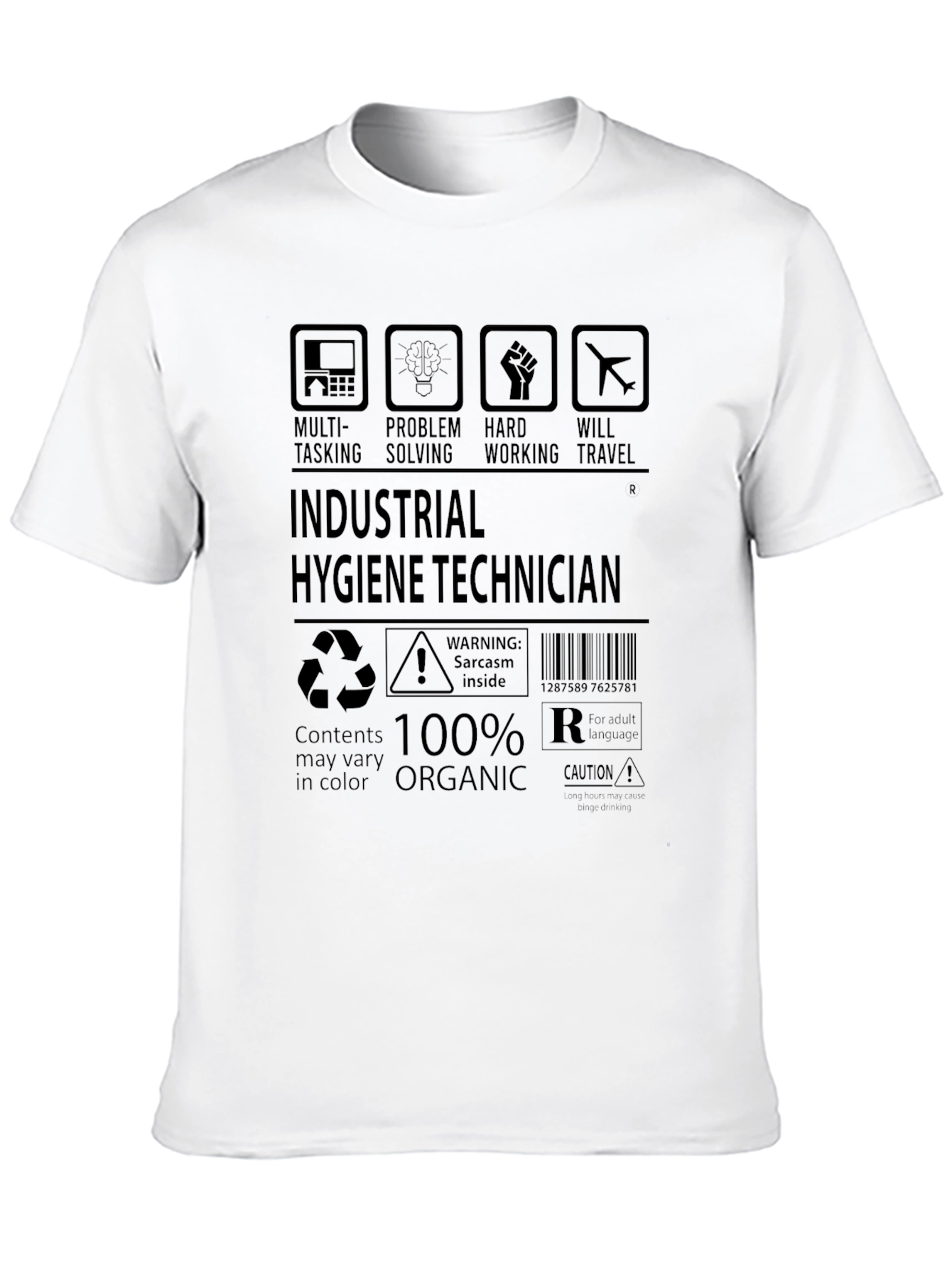 Black Industrial Hygiene Technician T-Shirt view 10