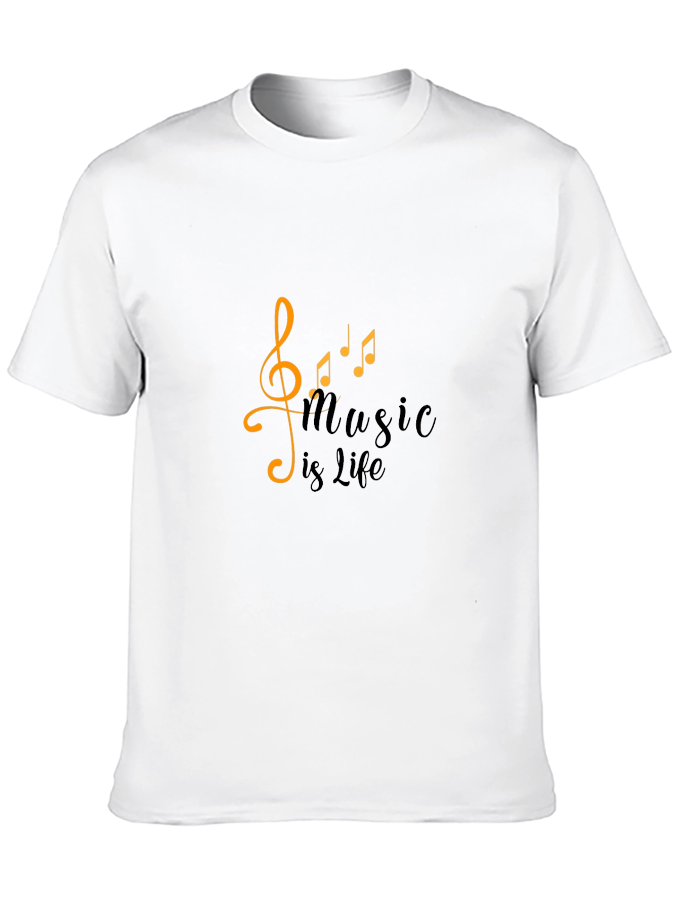 Black Music Is Life Black T-Shirt view 10