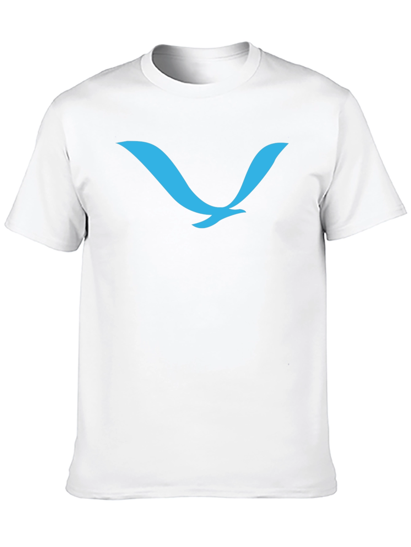 Black Stylish Black T-Shirt with Teal Bird Logo view 10