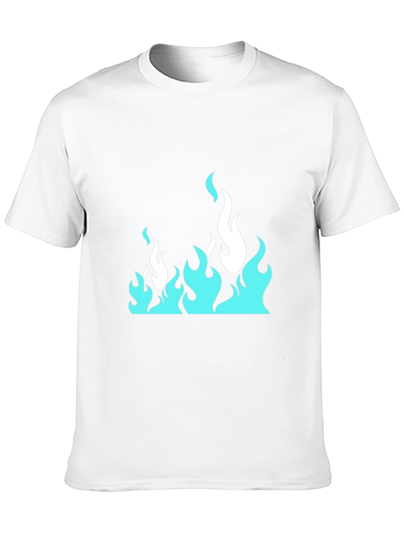 Black Cool Flames Graphic Tee - Black view 10