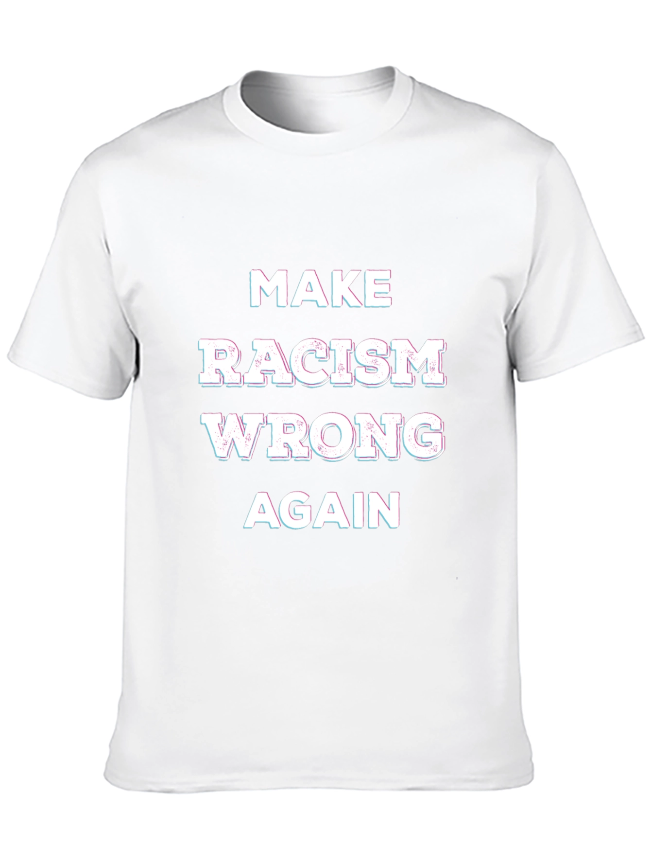 Black Make Racism Wrong Again Graphic Tee view 10