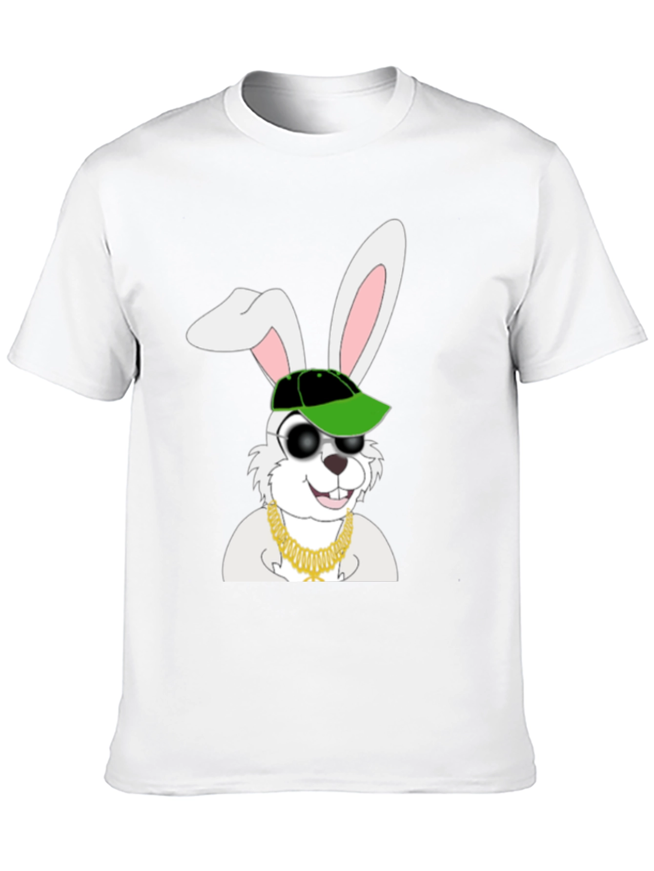 Black Cool Rabbit Graphic T-Shirt view 10