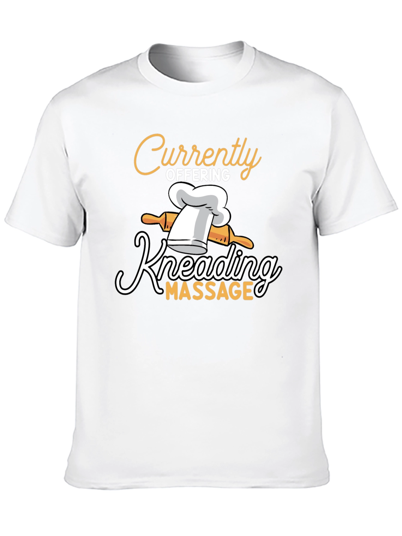 Black Kneading Massage T-Shirt - Funny Chef Tee view 10