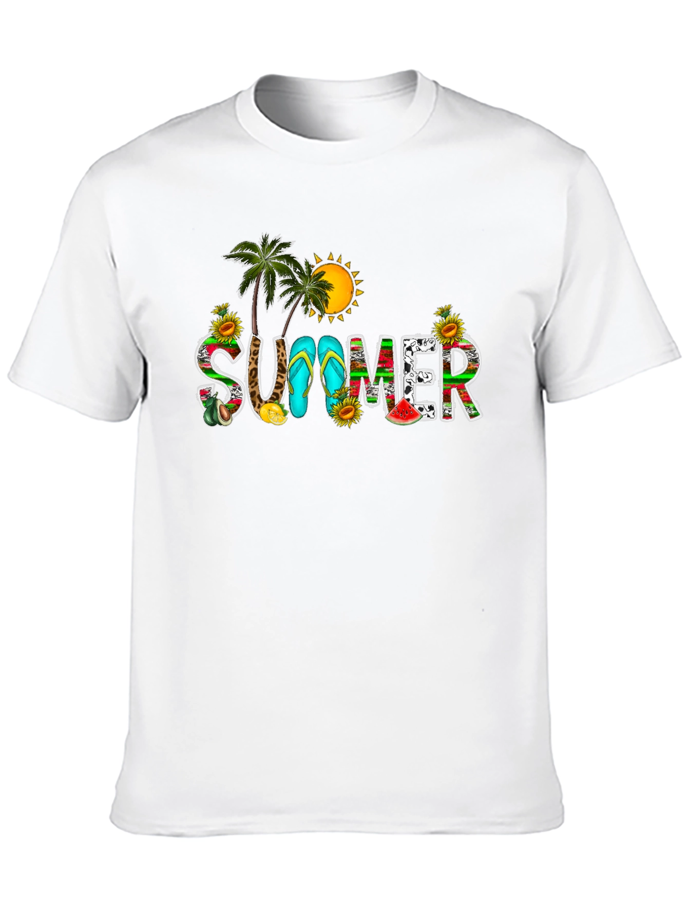 Black Summer Graphic T-Shirt view 10
