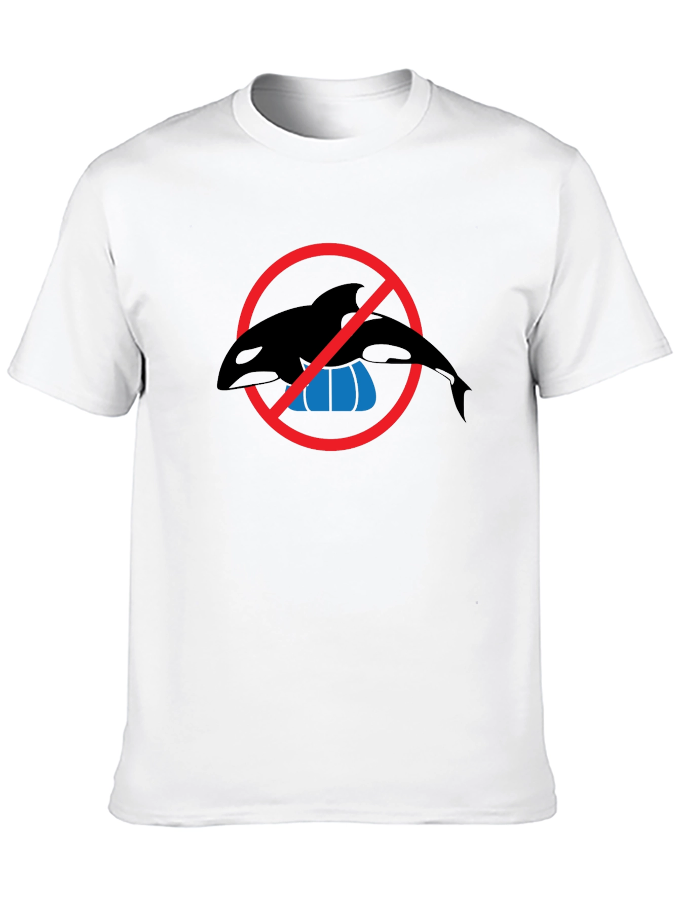 Black Anti-Orca Show Black T-Shirt view 10