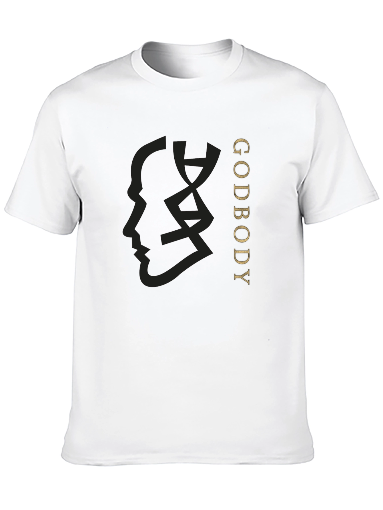 Black Godbody Black T-Shirt - Modern Graphic Tee view 10