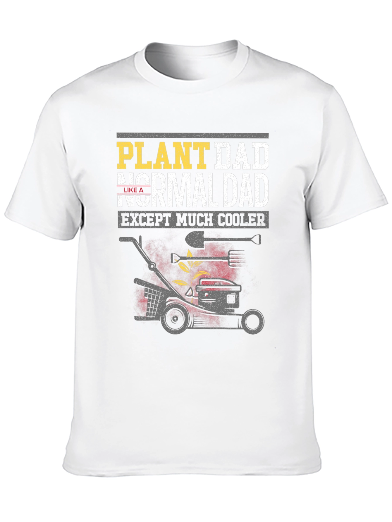 Black Plant Dad T-Shirt - Cooler Than Normal! view 10