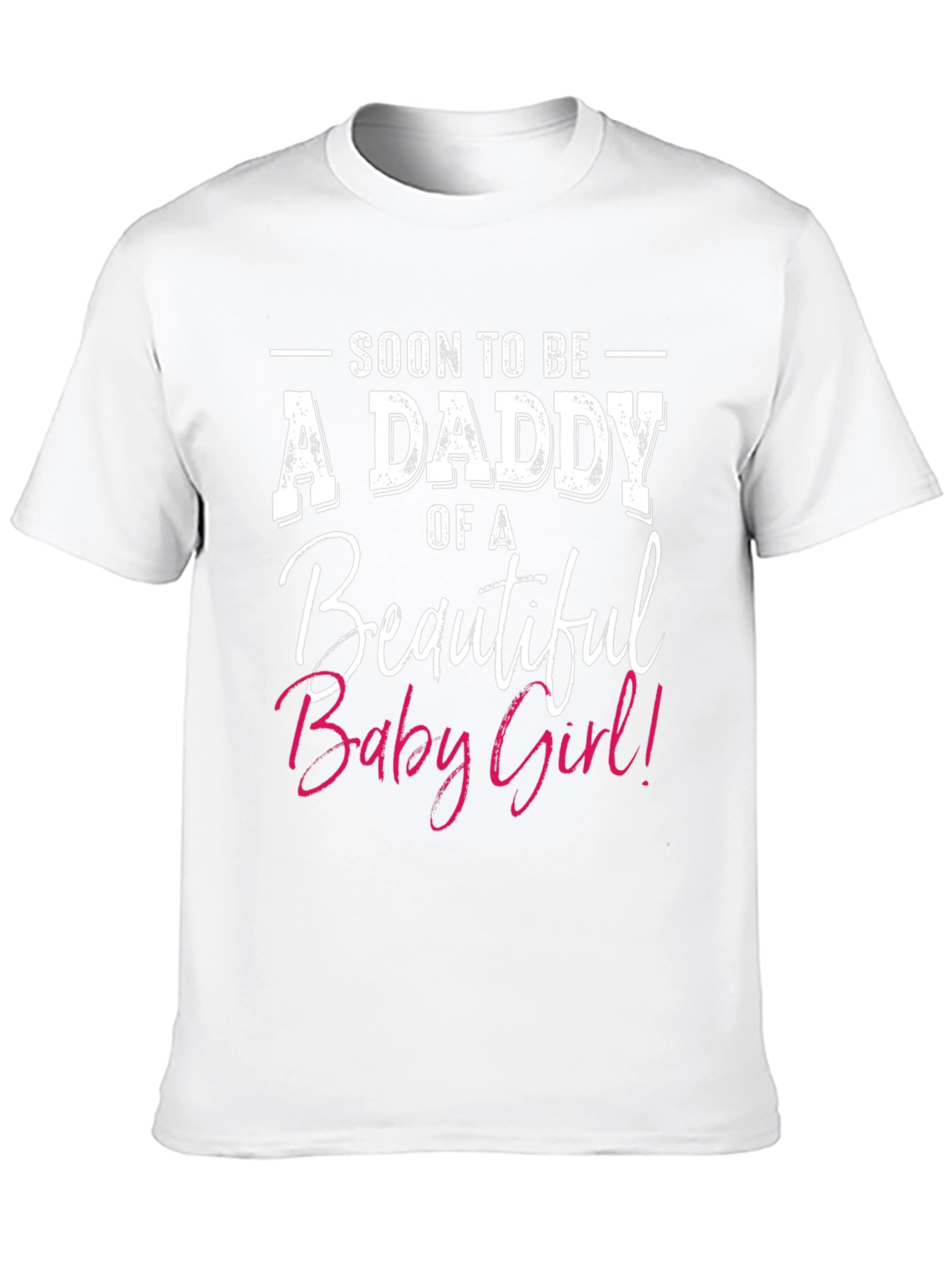 Black Soon To Be A Daddy of A Beautiful Baby Girl T-Shirt view 10