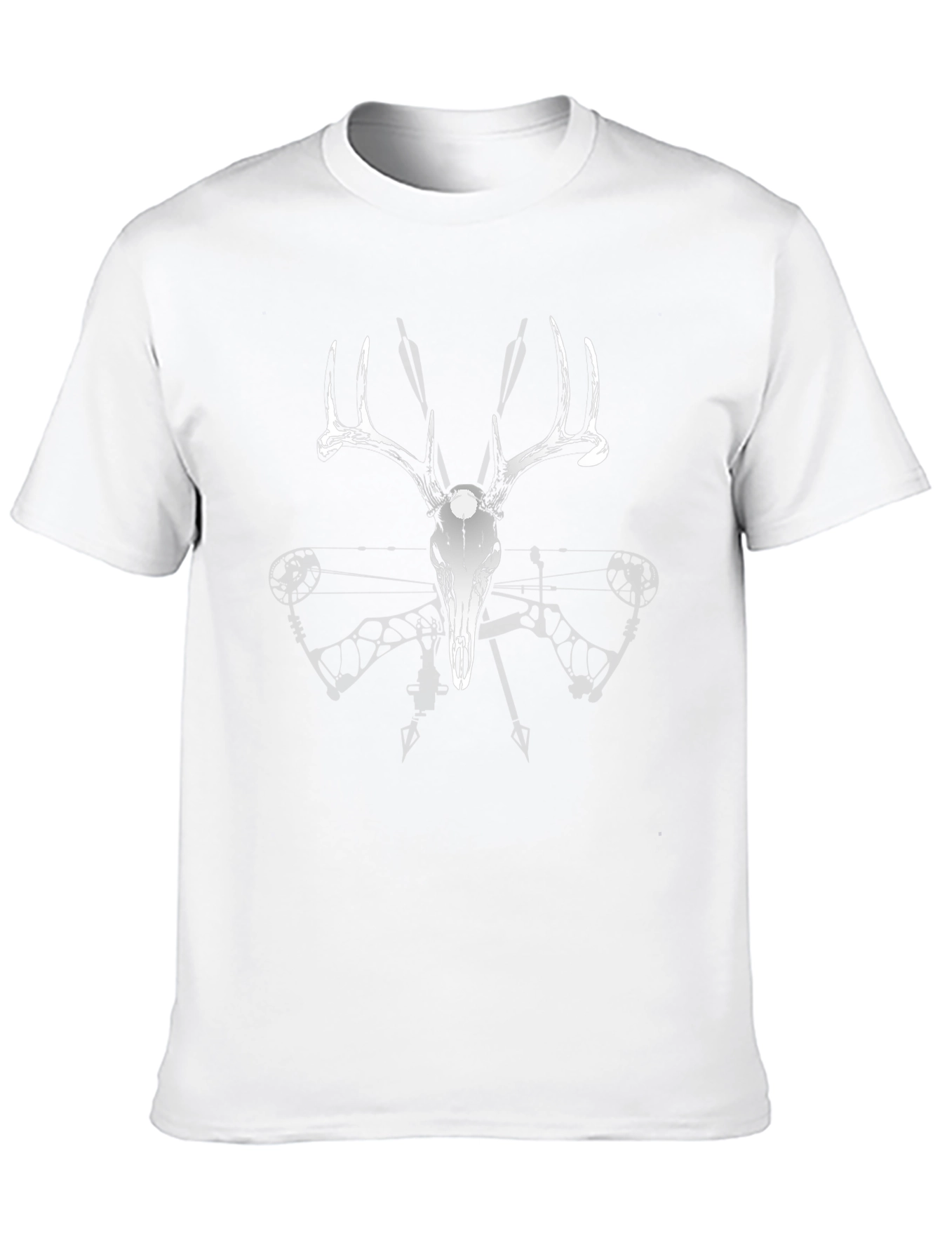 Black Deer Skull Hunting T-Shirt view 10