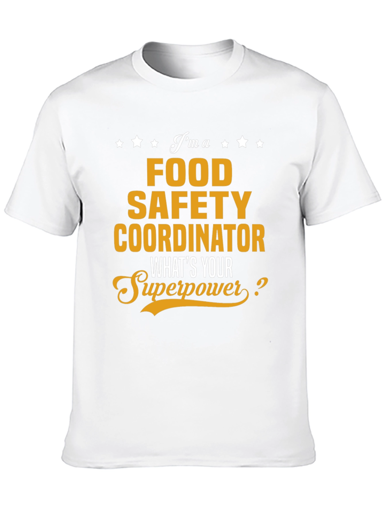 Black Food Safety Coordinator Superpower T-Shirt view 10