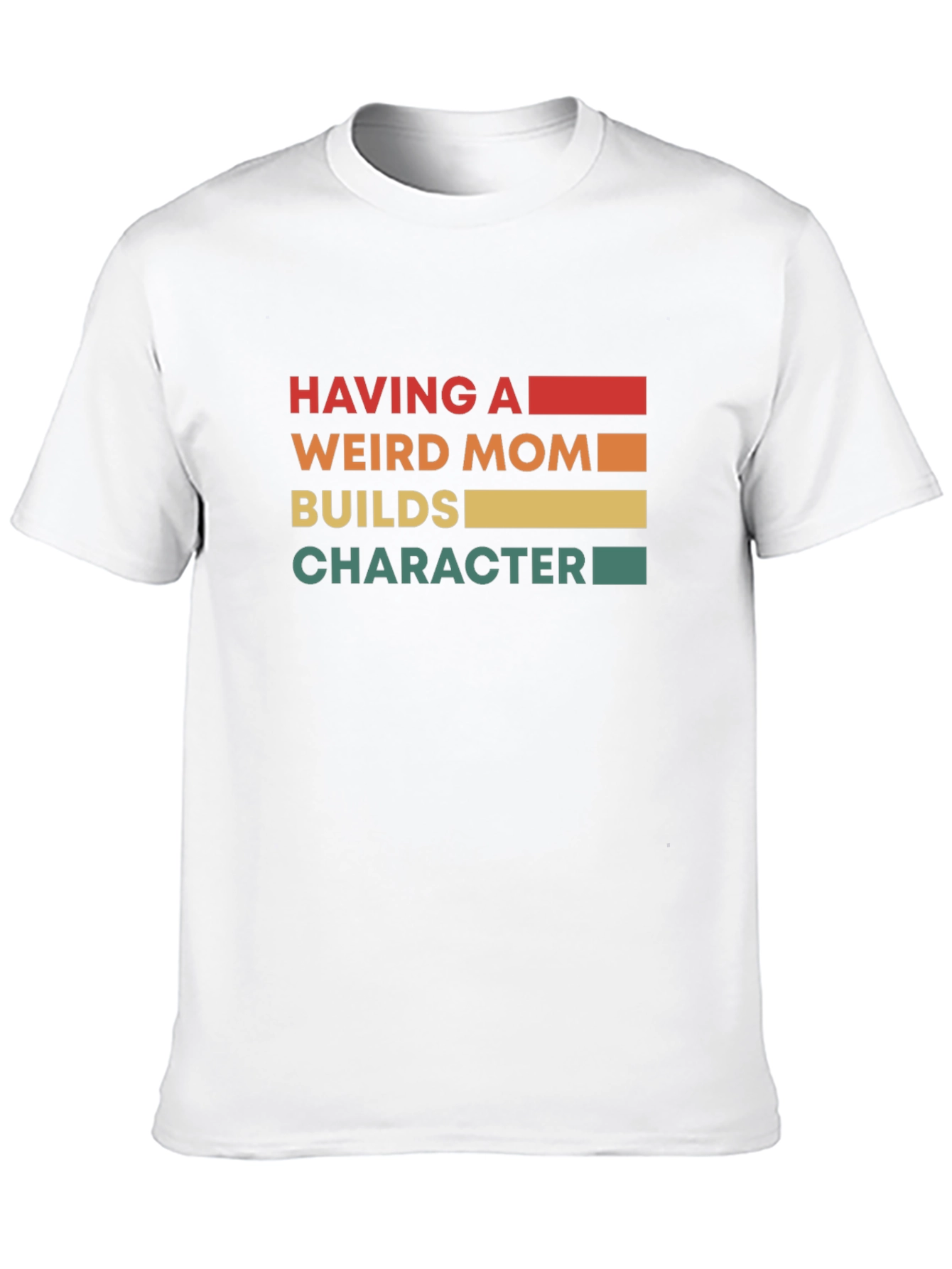 Black Having a Weird Mom T-Shirt - Black view 10