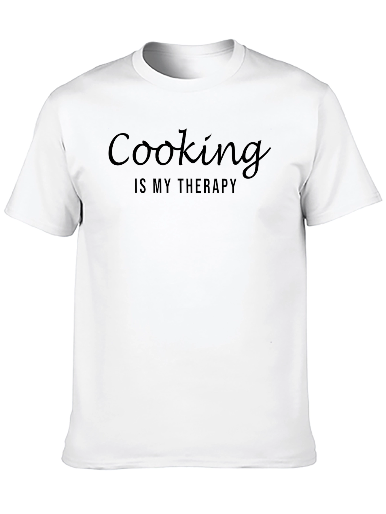 Black Cooking is my Therapy Black T-Shirt view 10