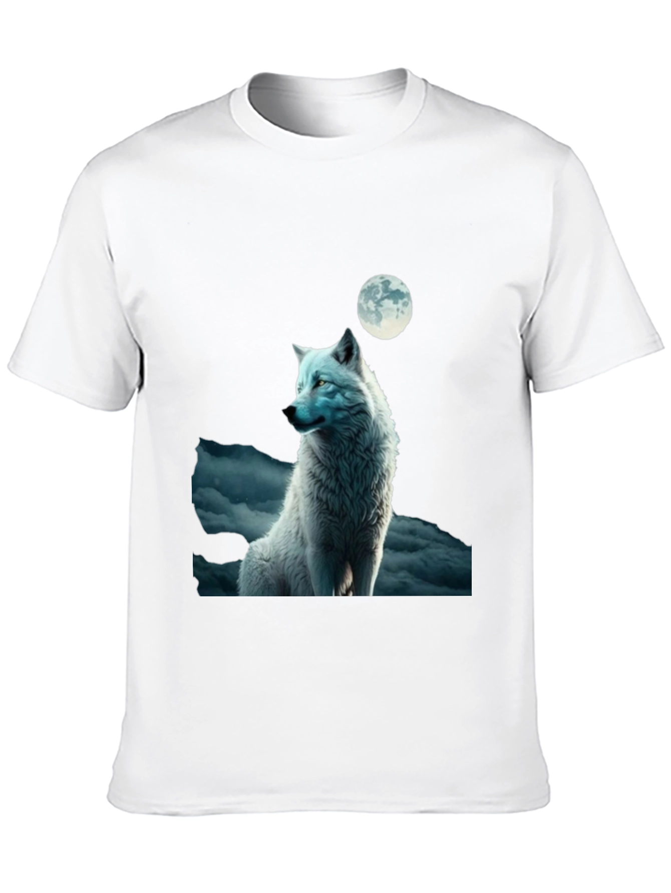 Black Wolf Moon Graphic T-Shirt view 10