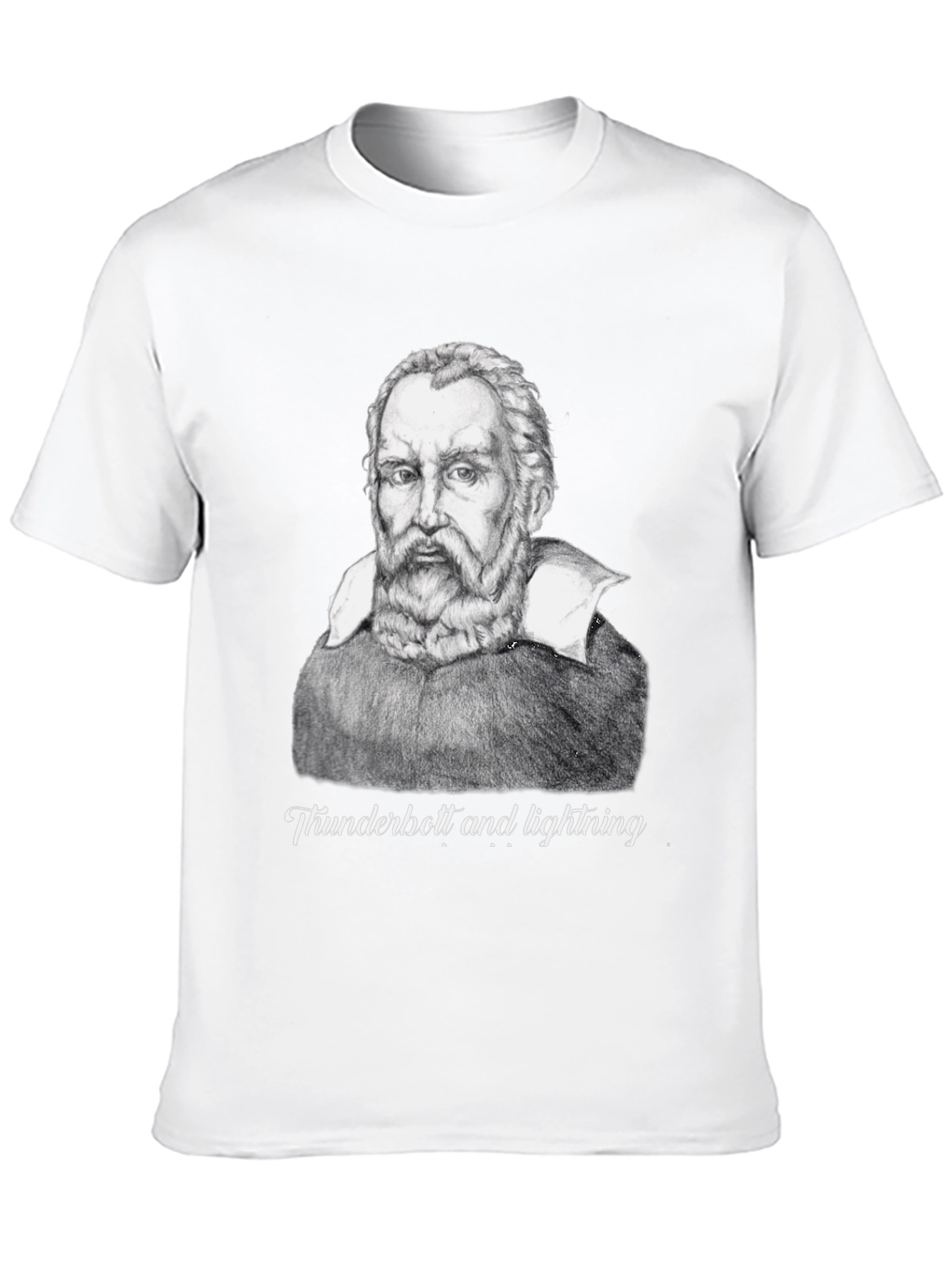 Black Galileo "Thunderbolt and Lightning" Graphic T-Shirt view 10