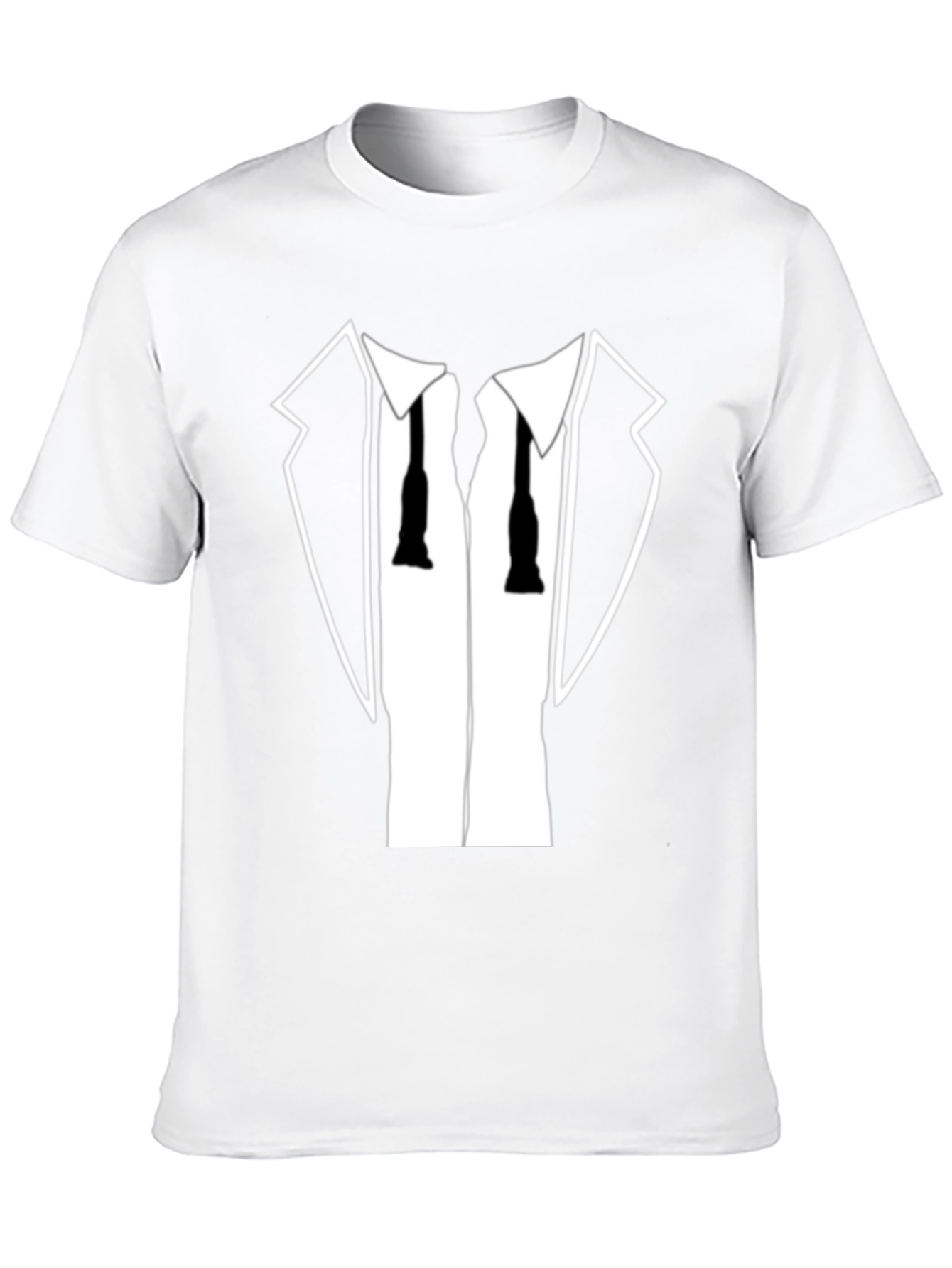 Black Tuxedo T-Shirt - Funny Dress Up Tee view 10