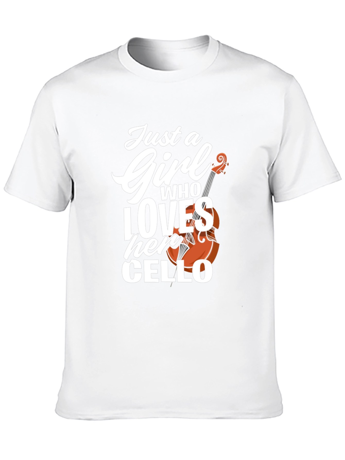 Black Just a Girl Who Loves Her Cello T-Shirt view 10