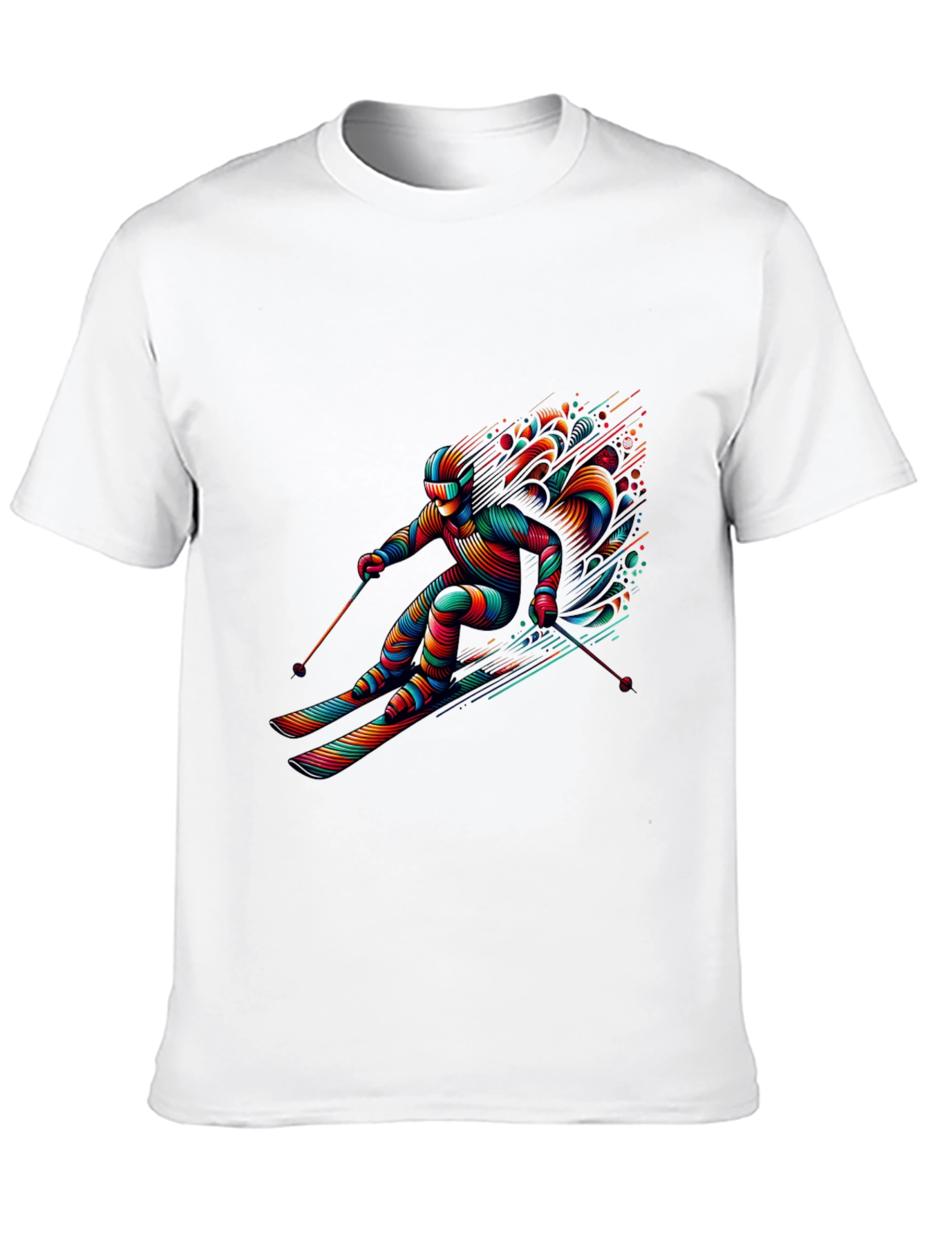 Black Vibrant Skier Graphic Tee - Black view 10