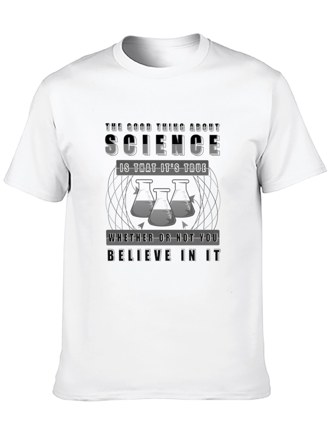 Black Science Truth T-Shirt - Funny Scientist Gift Tee view 10