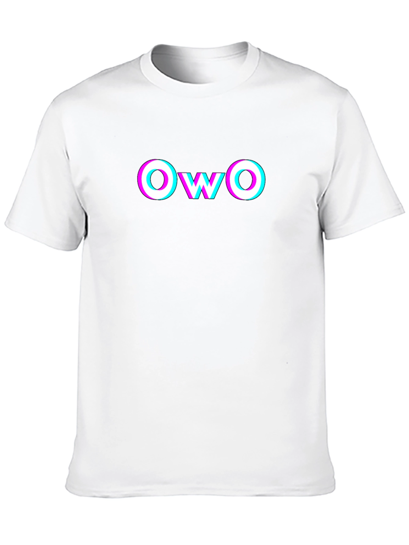 OwO Glitch Graphic T-Shirt - Soft Cotton Tee - 10