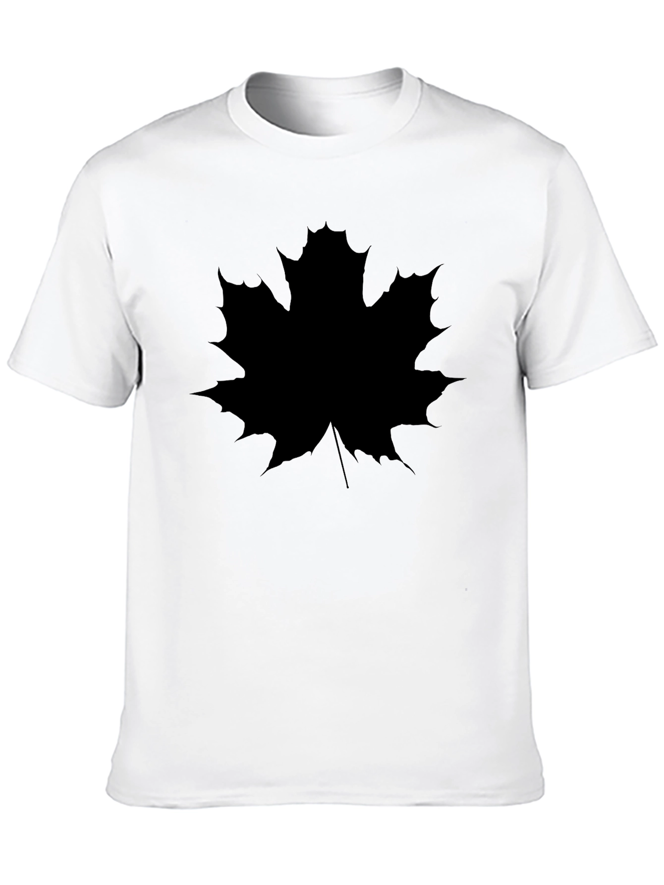 Black Maple Leaf Graphic Tee - Black view 10