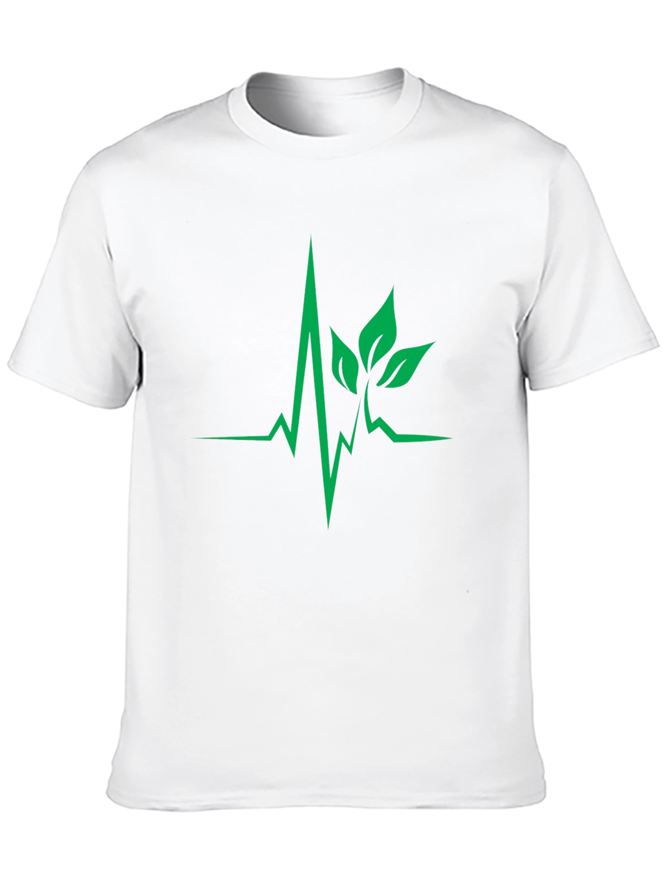 Black Nature Heartbeat Black T-Shirt view 10