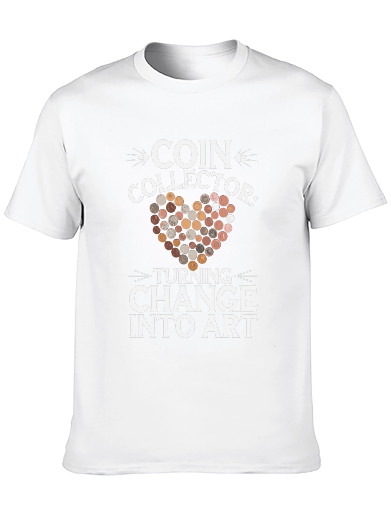 Black Coin Collector Turning Change into Art T-Shirt view 10