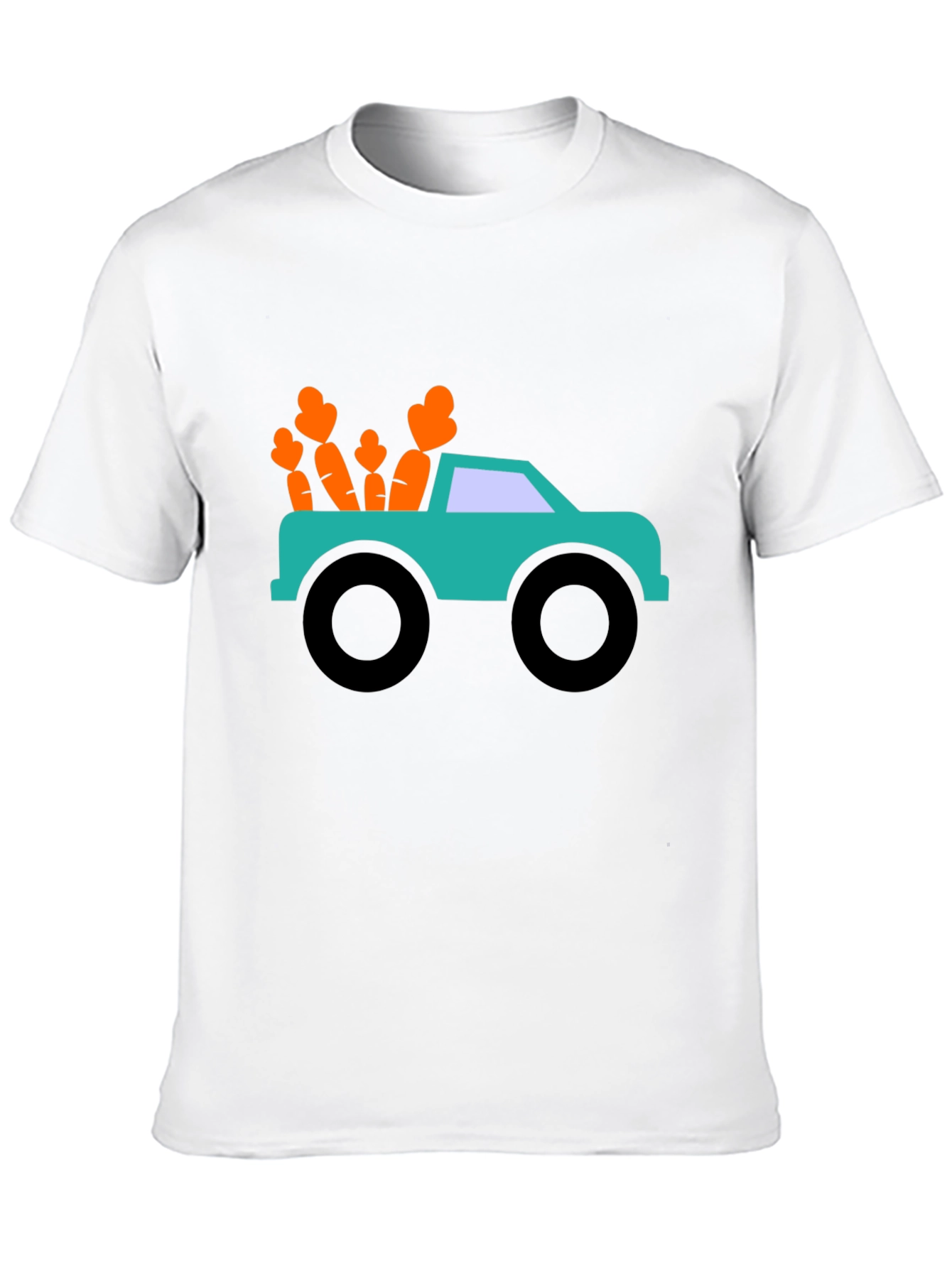 Black Carrot Truck Graphic Tee - Black Cotton Blend view 10