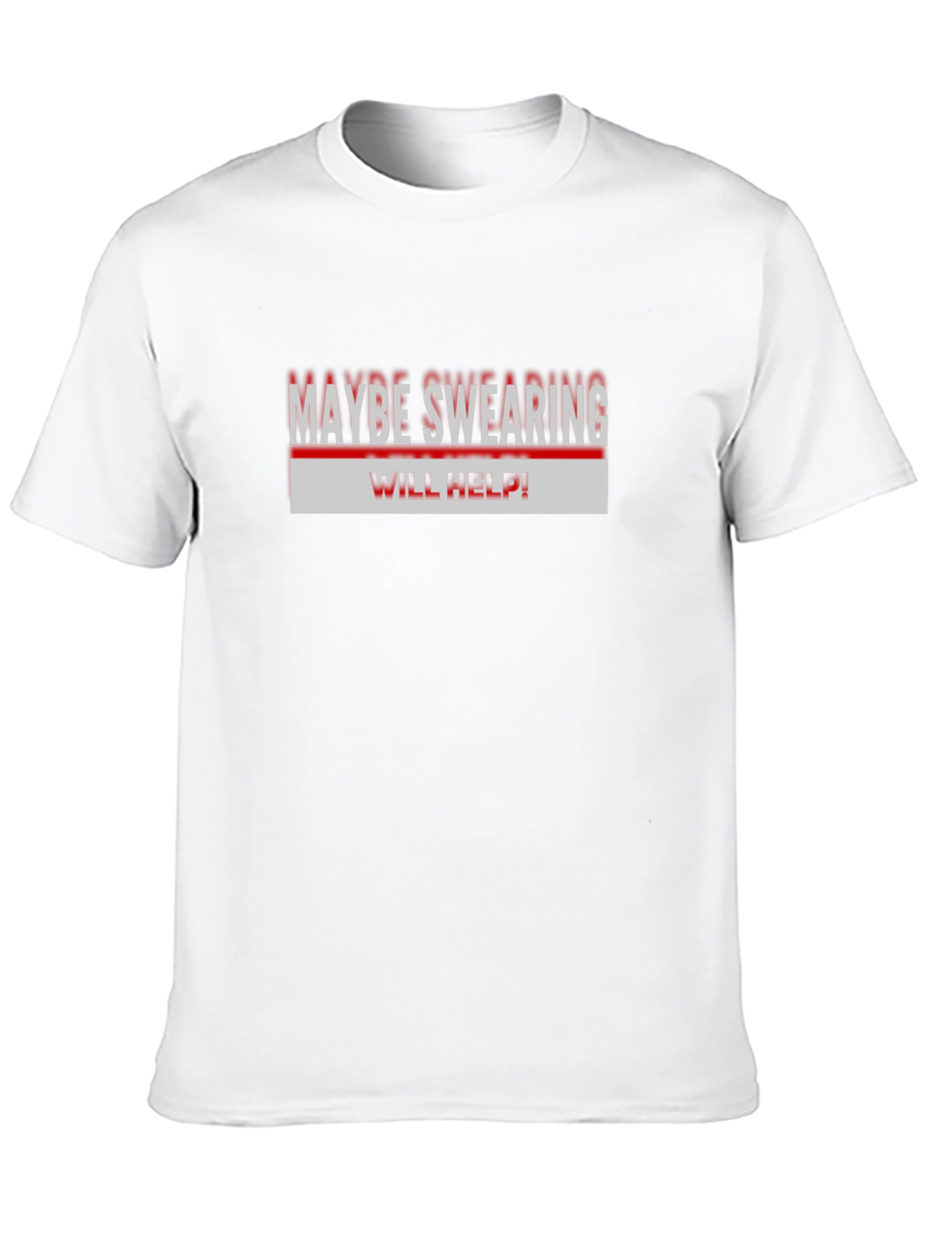 Black Maybe Swearing Will Help T-Shirt view 10