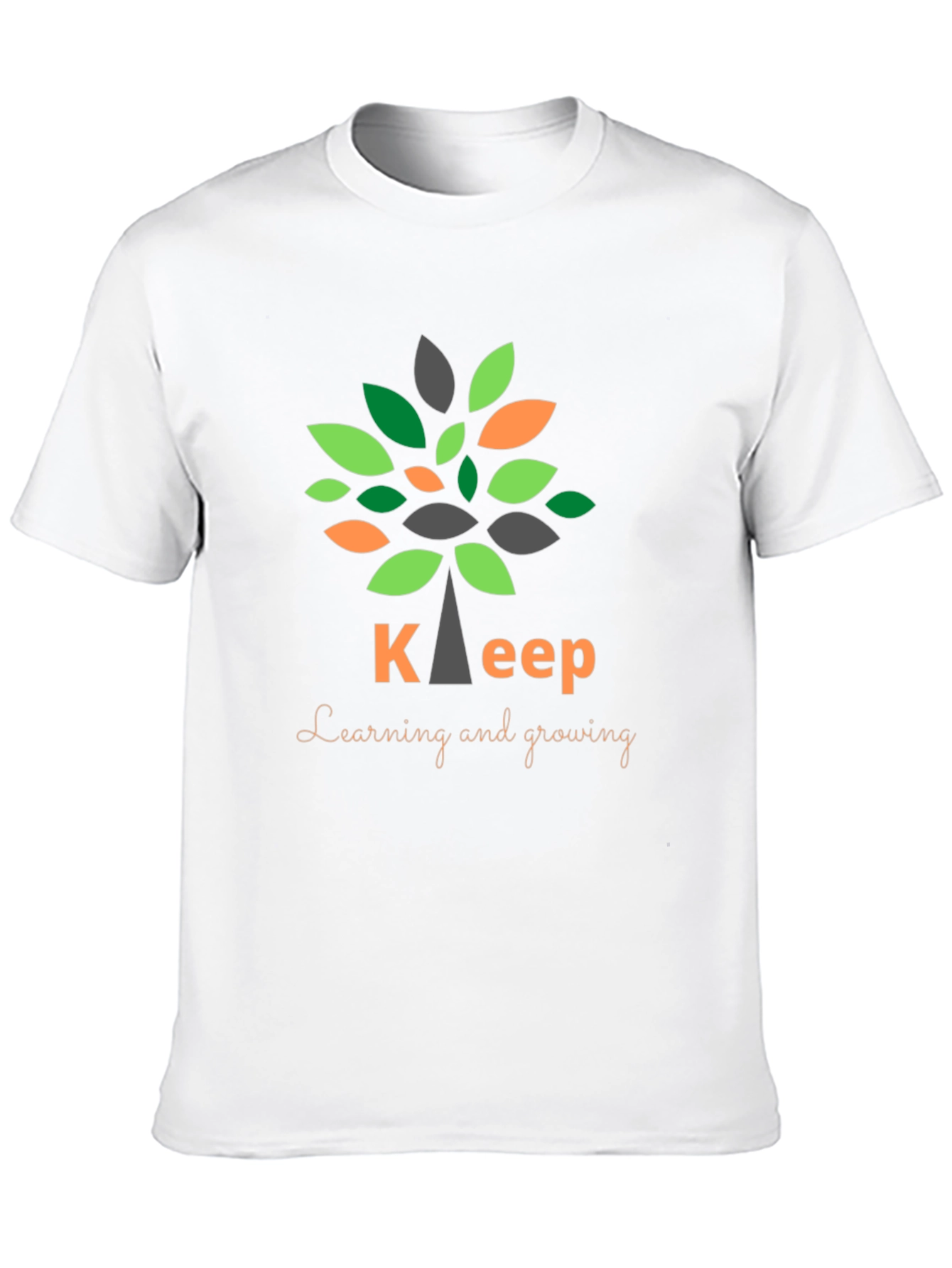 Black Keep Learning and Growing T-Shirt view 10
