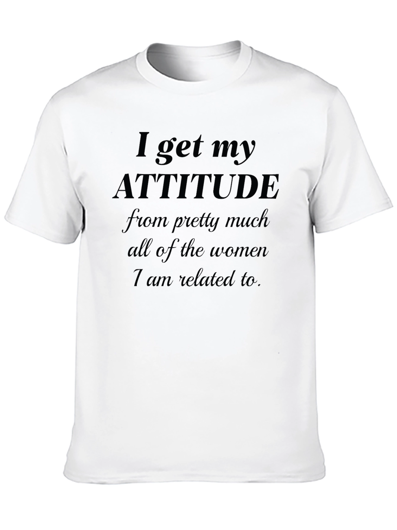 Black Attitude From Women Black Graphic Tee view 10