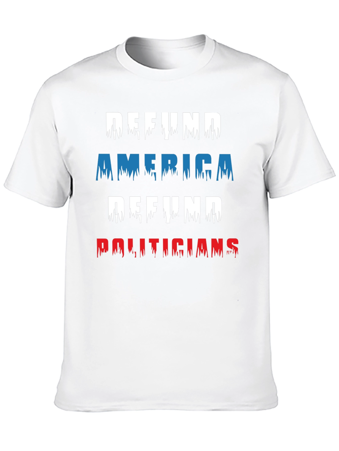 Black Defund America Politicians Graphic Tee view 10