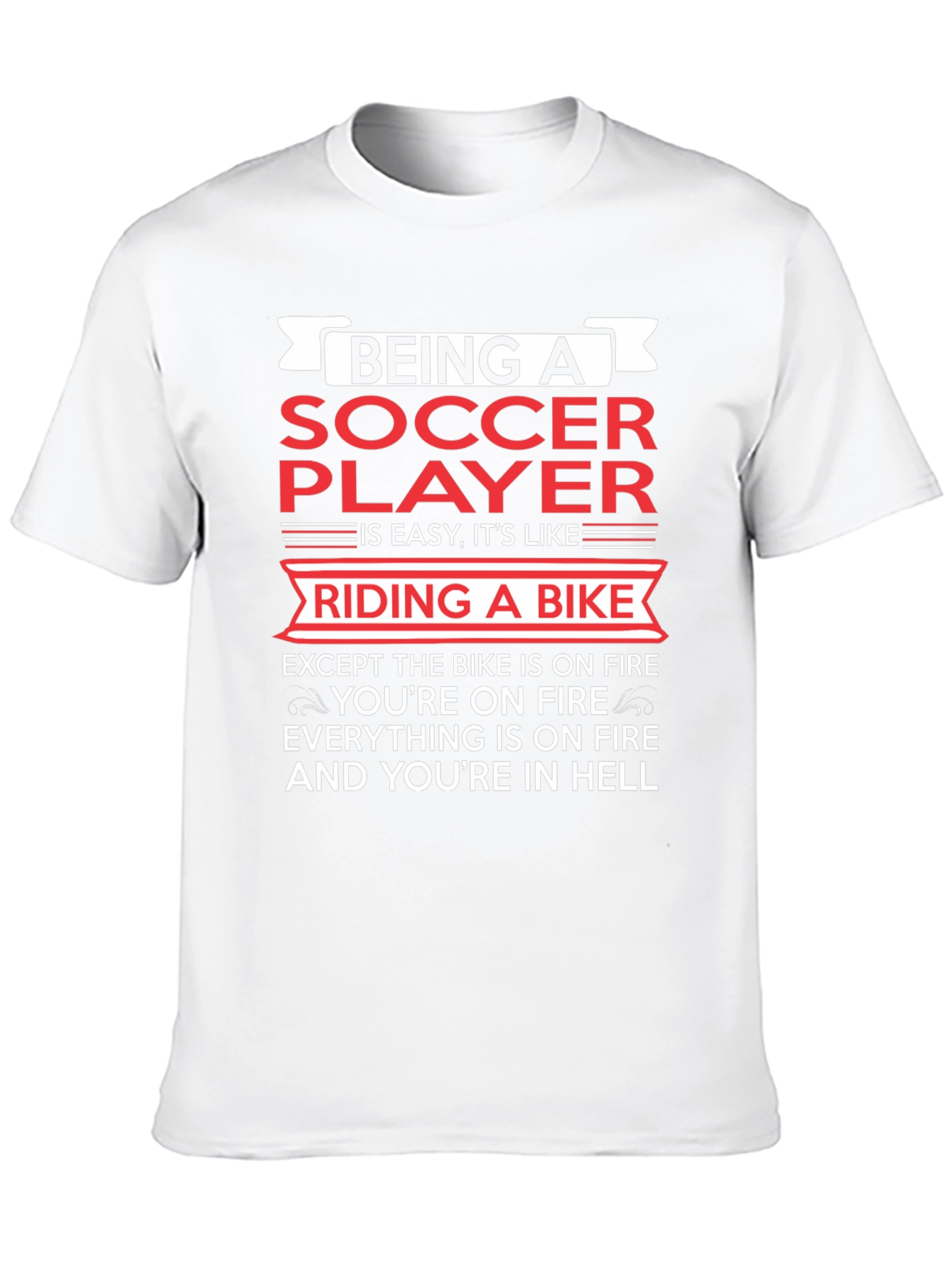 Black Being a Soccer Player T-Shirt - Funny & True! view 10
