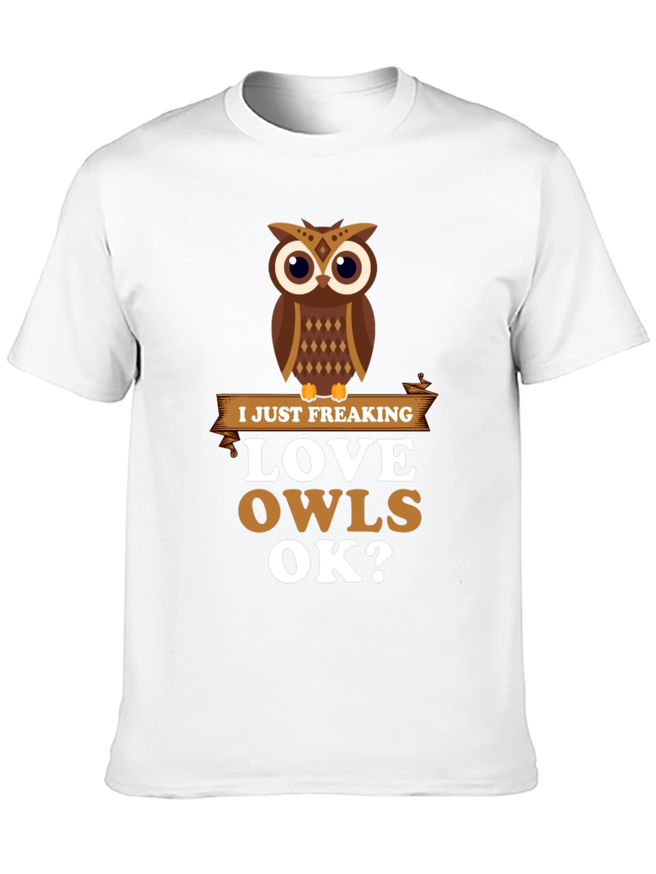 Black I Just Freaking Love Owls Graphic T-Shirt view 10